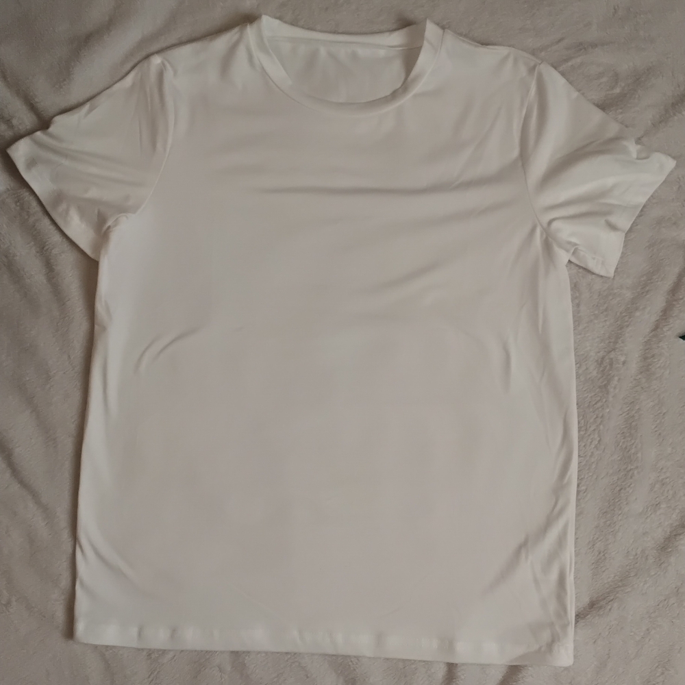 Elegant White Short Sleeve Women's Tee